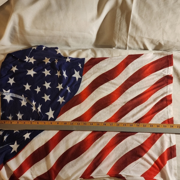 AMERICAN SUMMER CLOTHING CO. AMERICAN FLAG XL TEE & SCARF - Picture 5 of 10